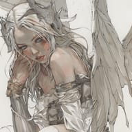 an example of an Line art style image generated in MidJourney using the prompt with the --sref 1782909097, ranked 20th among the user favorites on this website.